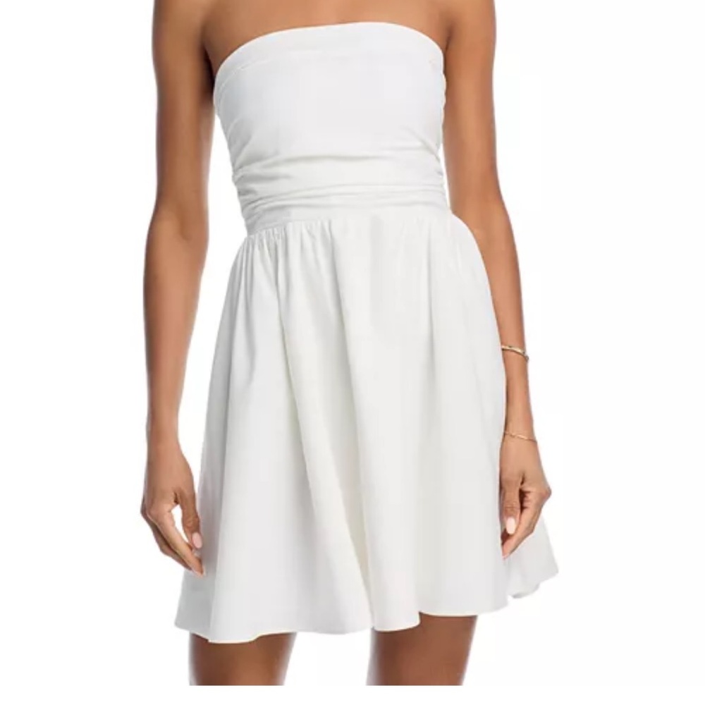 Aqua Tan Strapless Dress large NWT